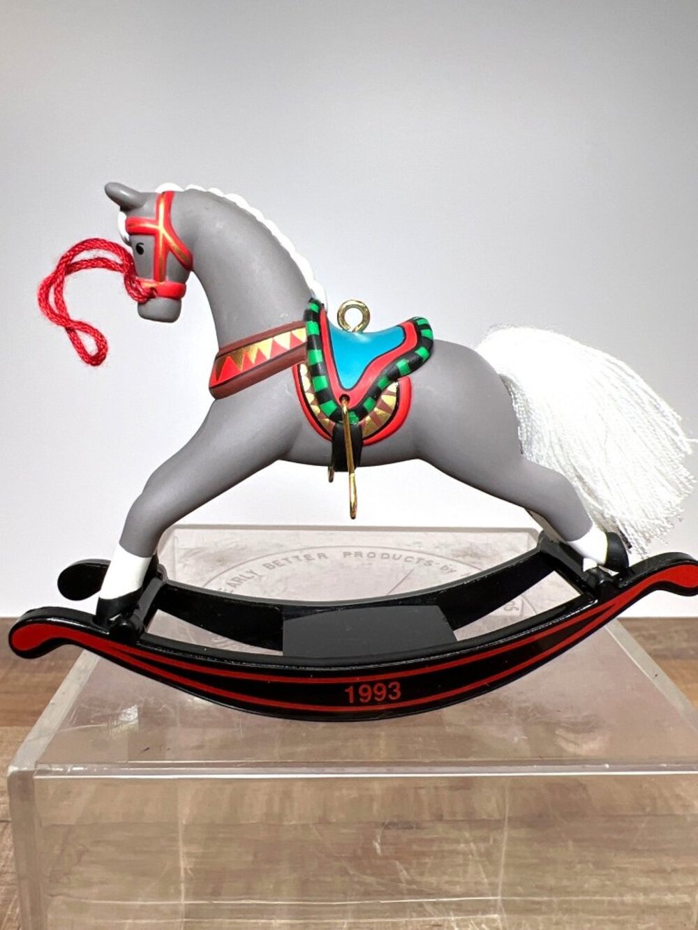 Hallmark Keepsake Ornament 1993 Rocking Horse Collectors Series With Box